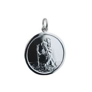   25mm round St Christopher with car boat train plane on back Jewelry