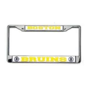  Boston Bruins Chrome License Plate Frame Automotive