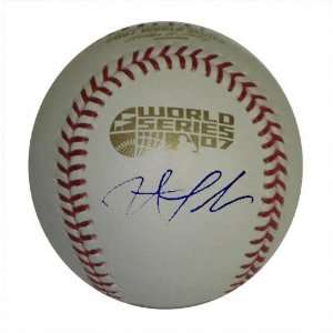  Jonathan Papelbon Autographed 2007 World Series Baseball 
