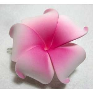    NEW Pink Hawaiian Plumeria Flower Hair Clip, Limited. Beauty