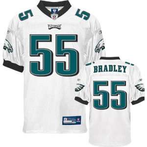 Stewart Bradley Jersey Reebok Authentic White #55 Philadelphia Eagles 