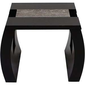   Toned Square End Table w/ Contoured Legs in Dark Walnut Home