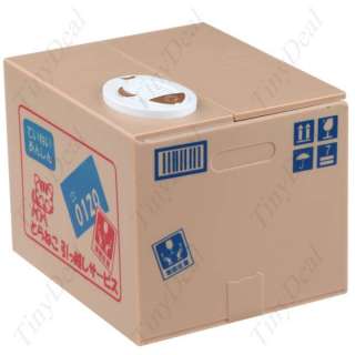 Itazura Bank Kitty Steal Coin in Cardboard Box HHI 9243  