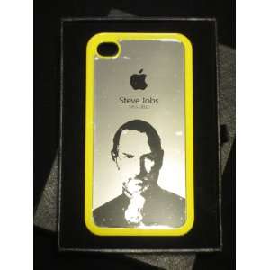 Steve Jobs tribute iphone 4 case (bright yellow)