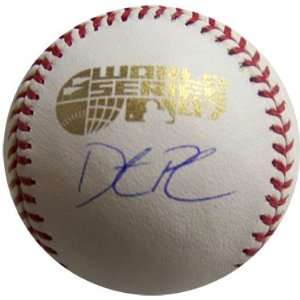  Dustin Pedroia Signed Baseball   2007 World Series Sports 