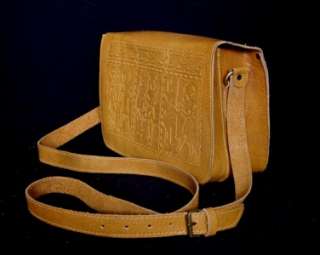 Large Unique Hand Made Egyptian Genuine Camel Leather Purse Bag  