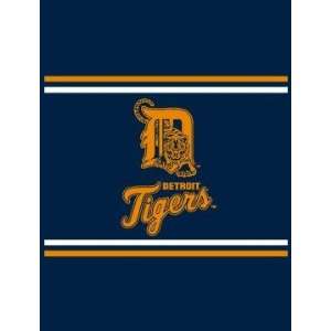   MLB Detroit Tigers Classic Design Afghan / Blanket