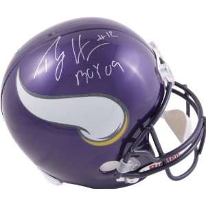  Percy Harvin Autographed Helmet  Details Minnesota 