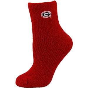  Georgia Bulldogs Ladies Red Cozy Socks