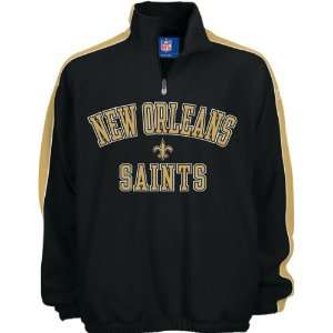   Saints Black/Gold Stelter 1/4 Zip Fleece Jacket
