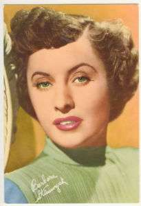 1960s TV Stars Postcard Barbara Stanwick  