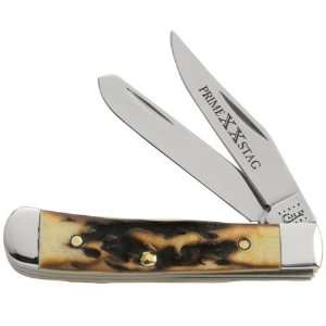  Case Prime Xx Stag Tiny Trapper 2 3/8inch Closed Length 