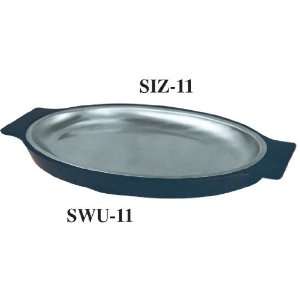 Stainless Steel Oval Sizzling Platter   11  Kitchen 