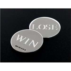    Handmade sterling silver win lose coin. Made in England Jewelry