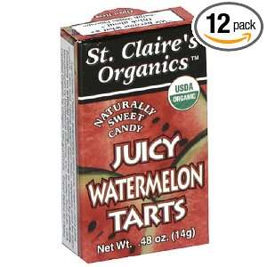 St. Claires Organics, Watermelon Tarts, .48 Ounce Boxes (Pack of 12 