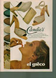 1979 Print Ad Candies Shoes Slides El Greco Beautiful  