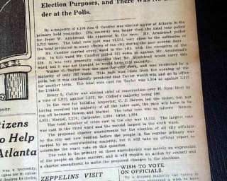 COCA COLA Asa Candler Atlanta GA MAYOR 1916 Newspaper *  