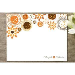    Dancing Flowers Personalized Stationery