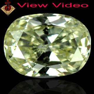60 cts Natural Fancy Cape Yellow Diamond Oval Belgium loose gemstone 