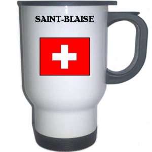  Switzerland   SAINT BLAISE White Stainless Steel Mug 