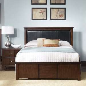  LibertyFurniture Reflections Bedroom Panel Bed in Amaretto 