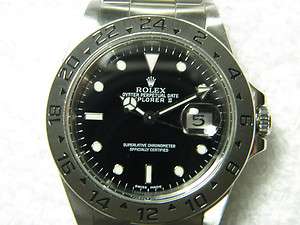 ROLEX EXPLORER II 16570 SRL # A863XXX ALL STAINLESS STEEL WITH BLACK 