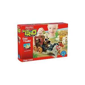  Fisher Price Trio Stage Coach Building Set Toys & Games