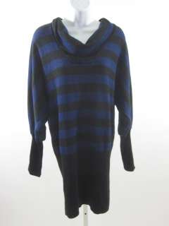 JESSICA SIMPSON Black Blue Striped Sweater Sz S  
