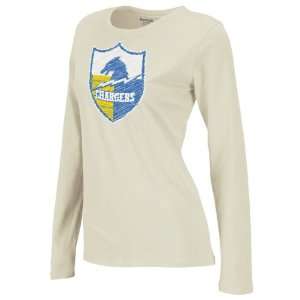  San Diego Chargers Womens Sketchy Logo White Garment 