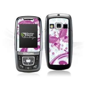  Design Skins for Samsung D600   Pink Butterfly Design 