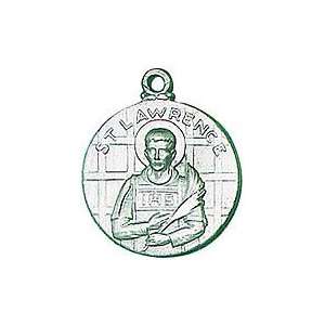  Pewter St. Lawrence Medal, 18in. Chain 