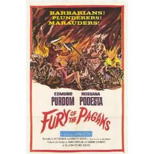  Fury of the Pagans (1962) 27 x 40 Movie Poster Style A 