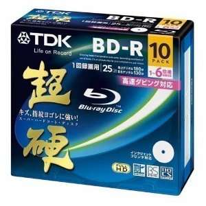  TDK Blu ray BD R Disk  Super Hard Coating Surface 25GB 6x 