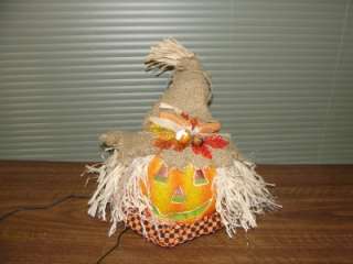   Color Changing Halloween Jack O Lantern Scarecrow Pumpkin Light  