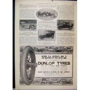    1912 Dunlop Tyres Hudson Limousine Motor Car Advert