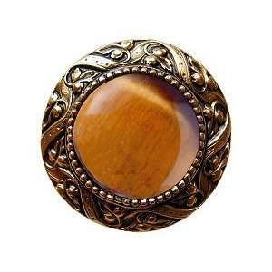  Victorian Jewel / Tiger Eye, 24K Gold Plate Beauty