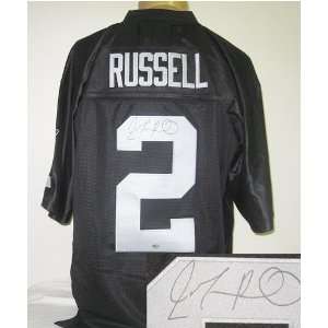  Autographed JaMarcus Russell Jersey   Eqt Reebok Black 