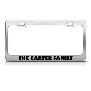  The Carter Family Funny Metal license plate frame Tag 