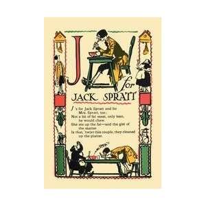  J for Jack Sprat 20x30 poster