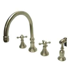  Elements of Design Deck Mount Kitchen Faucet with Brass 