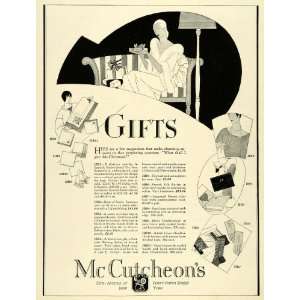 1925 Ad Art Deco Spanish Embroidered Tea Sets Napkins McCutcheons 