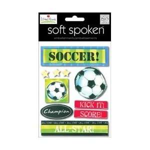 Soft Spoken Themed Embellishments   Ellen Krans   Soccer 