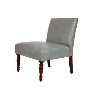   Bradstreet Chair in Renu Leather Vintage Dove Gray