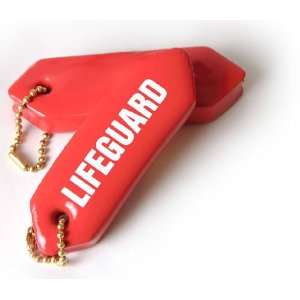  Solid Red Guard Key Chain  US 033  Lifeguard Equipment 