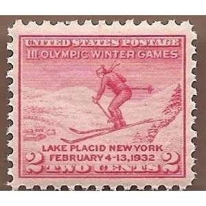  Postage Stamps US Lake Placid New York 1932 Sc 716 MNHVF 