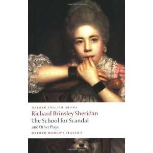   Oxford Worlds Classics) [Paperback] Richard Brinsley Sheridan Books