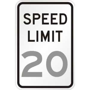  Speed Limit [your choice], 12 x 18 Diamond Grade Sign 