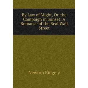   in Sunset A Romance of the Real Wall Street Newton Ridgely Books