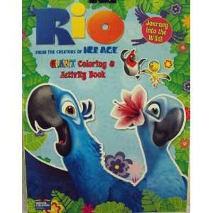  RIO Coloring & Activity Book 96 Pg ~ Journey into the wild 