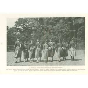  1920 Print Tokyo Japan Grammar School Baseball Team 